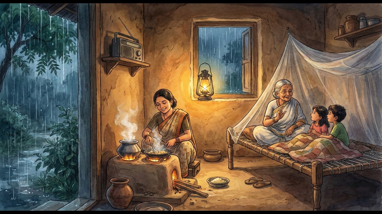 A Day in 1990s, simple Indian Childhood | Heartwarming Family Story | Ghibli Vibes