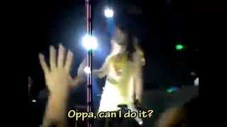 [ENG SUB] Rare live footage of 'Oppa, can I do it?'  - Tymee ( 타이미) as E.Via
