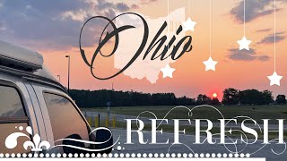 VLOG47 OHio… camping at a rest stop on i90-Ohio Turnpike WITH ELECTRIC hookup and dump station !
