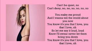 Rita Ora -  Proud Lyrics