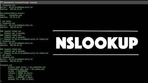 NSLookup | DNS Basics