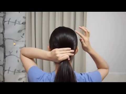 不用髮圈綁頭髮 簡單馬尾 Youtube