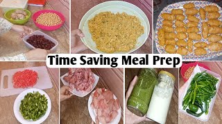 Pakistani Weekly Meal Preparation for working woman || Time Saving Meal Prep 