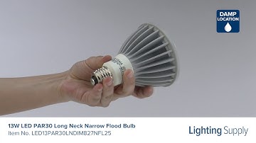 Sylvania 13W LED PAR30 Long Neck Narrow Flood Bulb (LED13PAR30LNDIM827NFL25)