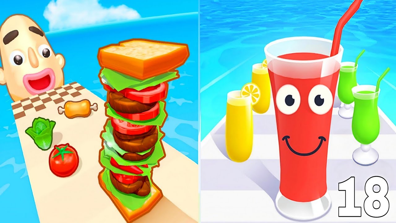 Sandwich Runner vs Juice Runner – Ultimate Food Run Race New Update 2026 GamePlay Ep18