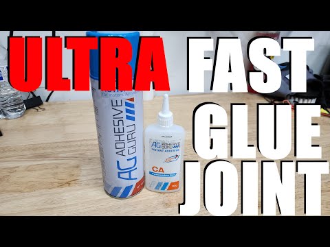 The fastest way to join two parts Adhesive Guru CA glue with Activator