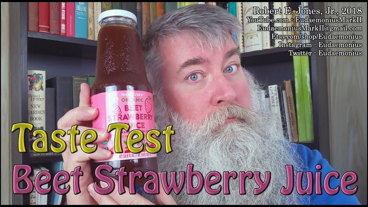 Taste Test TRADER JOE'S ORGANIC BEET STRAWBERRY JUICE Day 17,717