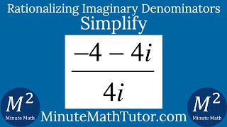 Simplify (-4-4i)/4i