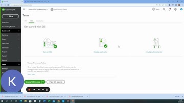 How to raise sales CIS invoices in Quickbooks