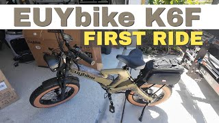 EUY K6F eBike First Ride | THIS IS A GREAT EBIKE