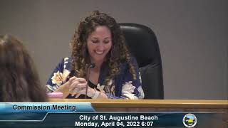 Regular Commission Meeting April 4, 2022 (Partial Video)