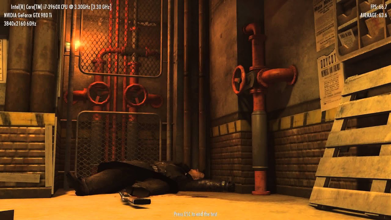 Mafia II Benchmark UHD (4K) SLI GTX 980 Ti