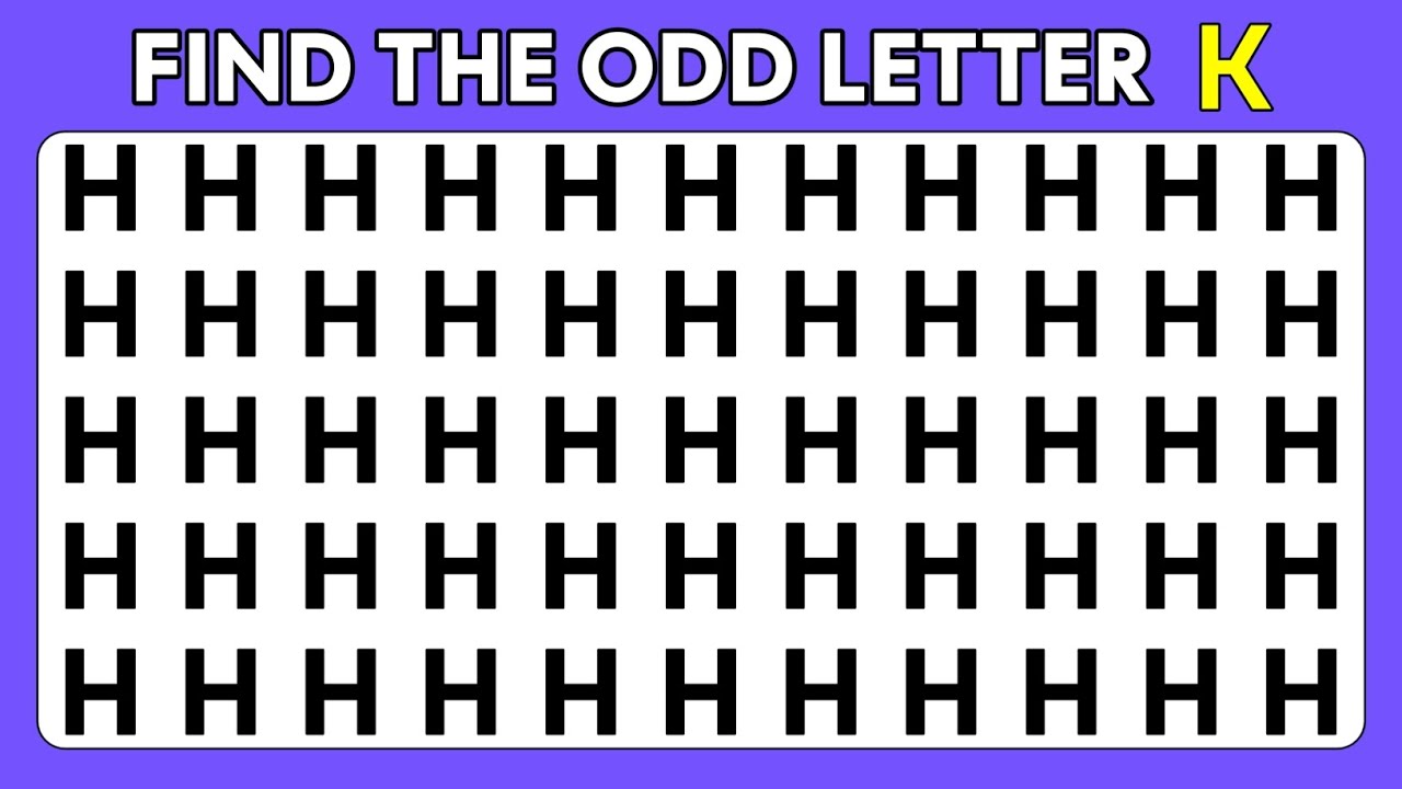 Find The Odd One Out | Find The Odd Number And Letter | Emoji Edition ...
