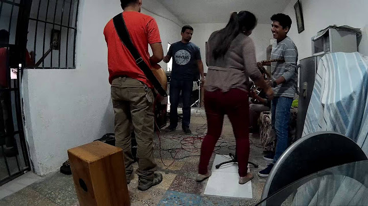 Alistando todo para la tocada