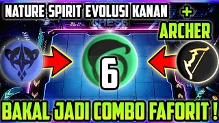 NATURE SPIRIT EVOLUSI KANAN + ARCHER KUAT BANGET MAGIC CHESS MOBILE LEGENDS