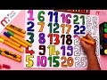 How to Draw & Paint 1 To 30 Numbers For Kids Learning Colors || My Kids Rhymes