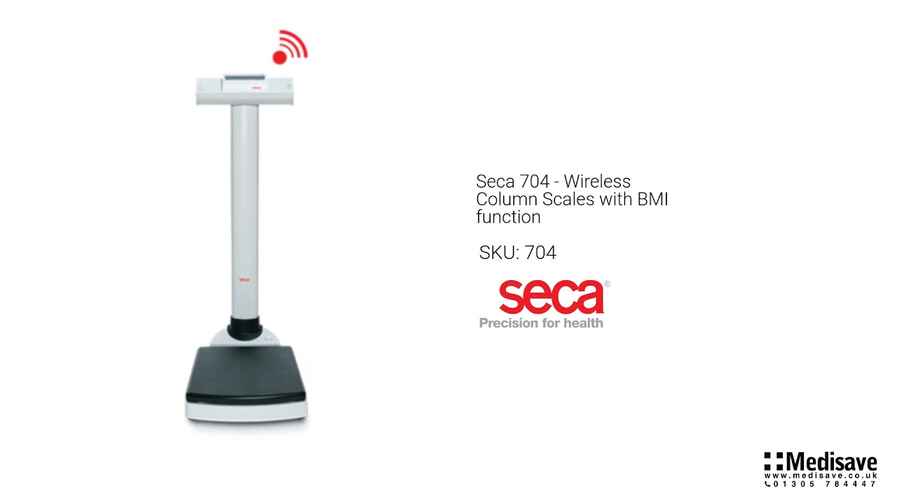 Seca 704 Wireless Column Scales with BMI function 704 - YouTube