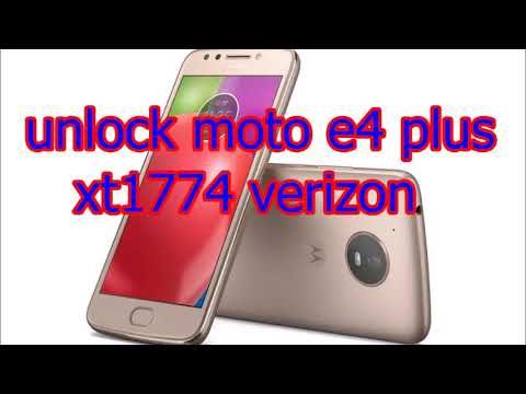 Unlock Moto E4 Plus Xt1774 Verizon Youtube