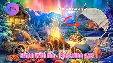 Switched To Diagonal Stitching | SWM HAED Winter Bonfire Night | Flosstube #479 | STITCHERY LOVERS