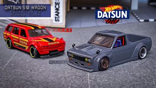 DATSUN WAGON 510 HOT WHEELS CUSTOM || Converted to Pickup Truck