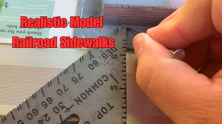Realistic Model Railroad Sidewalks