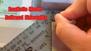Realistic Model Railroad Sidewalks