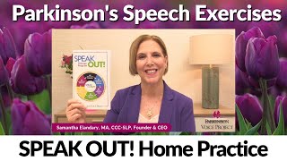 SPEAK OUT! Home Practice Sessions: SPEAK OUT! LESSON ONE