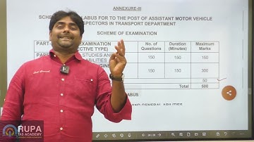 ASSISTANT MOTAR VEHICLE INSPECTOR| AMVI | TSPSC | MECHANICAL | AUTOMOBILE