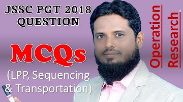 MCQ JSSC PGT MATH QUESTIONS, OPERATION RESEARCH, Linear Programing, transportation, sequencing,