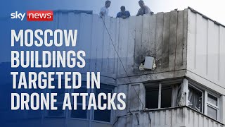 View live: Aftermath of drone strikes on a number of Moscow structures  | NewsBurrow thumbnail