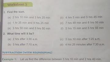 Dav Public School Class 4 Math || Unit 8 Worksheet 3 || Time And Calendar|| @madhubanclasses