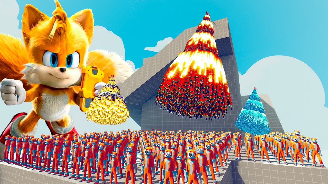 200x TAILS vs 4x EVERY GOD - Totally Accurate Battle Simulator TABS