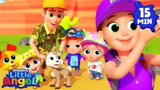 camping grand canyon animal learning videos little angel