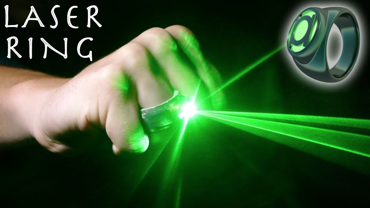 ⁣How To Make a GREEN LANTERN Laser Ring! - Real Burning Superhero Ring (Simple Build)
