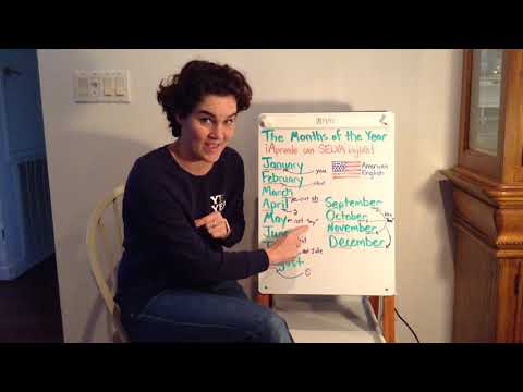 La Pronunciacion de los Meses en Ingles - Pronounce the Months of the Year in English with SELVA