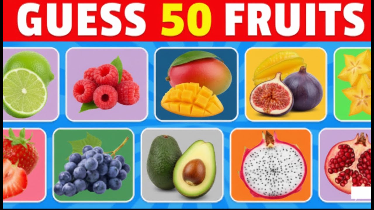 Guess the Fruit in 3 Seconds 🍍🍓🍌 | 50 Different Types of Fruit |Goat Box 