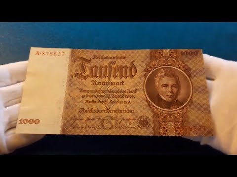 Отличные банкноты ГДР и Третьего Рейха