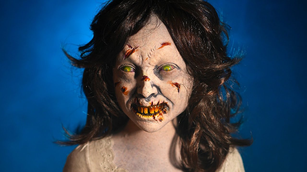 AFFLICTION Demon Possessed Girl Animated Halloween Prop | Distortions Unlimited 2021
