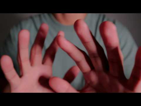 ASMR Hand movements/ face touching with relaxing sounds for sleep