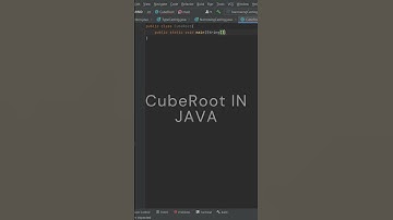 CubeRoot In JAVA Shorts