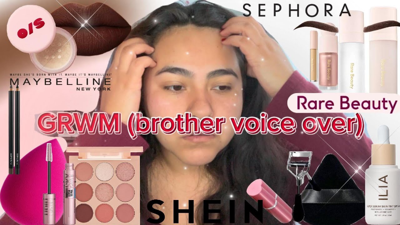 GRWM/ASMR: Makeup 💄 (brother voice over. HE SHOWED NO MERCY!)😭