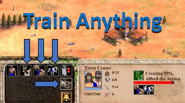 Scenario Editor Triggers AOE2 DE:  Train Anything from any Building