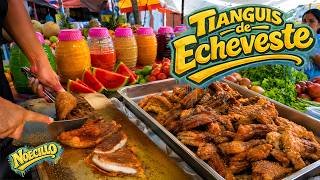 ¡EL TIANGUIS DE ECHEVESTE ES ÉPICO! 👗 Paca de lujo y el Chicharrón más crujiente del mundo 🥓