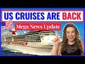 COMPREHENSIVE CRUISE NEWS UPDATE: How & When Cruises Are Starting in the USA