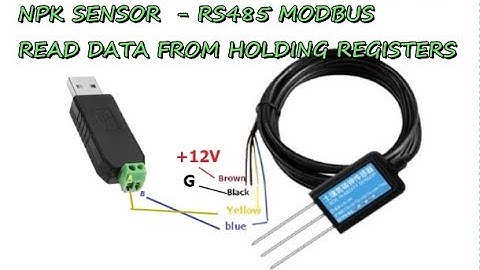 NPK-SENSOR - RS485 MODBUS - Hoe gegevens uit opslagregisters te lezen
