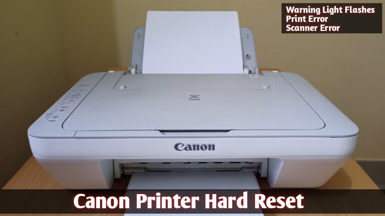 How Do I Reset My Canon Mg2522 Printer