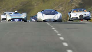 Mercedes-Benz Vision EQ Silver Arrow Concept vs Hypercars at Highlands