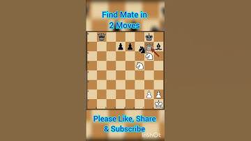 || Mate in 2||#shorts #chess  #checkmate #learnchess  #tactics   #chessforbeginners#checkmatetricks