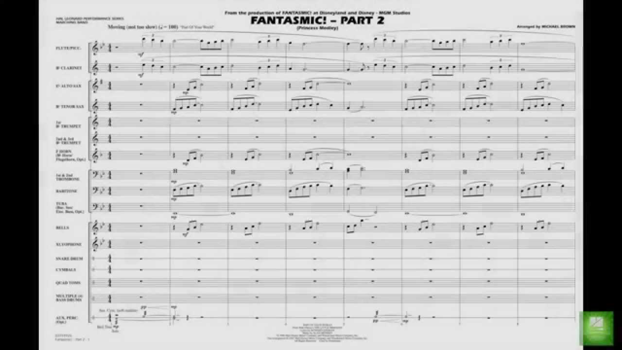 ファンタズミック パート２ プリンセス メドレー Fantasmic Part 2 Princess Medley 吹奏楽 の楽譜販売はミュージックエイト