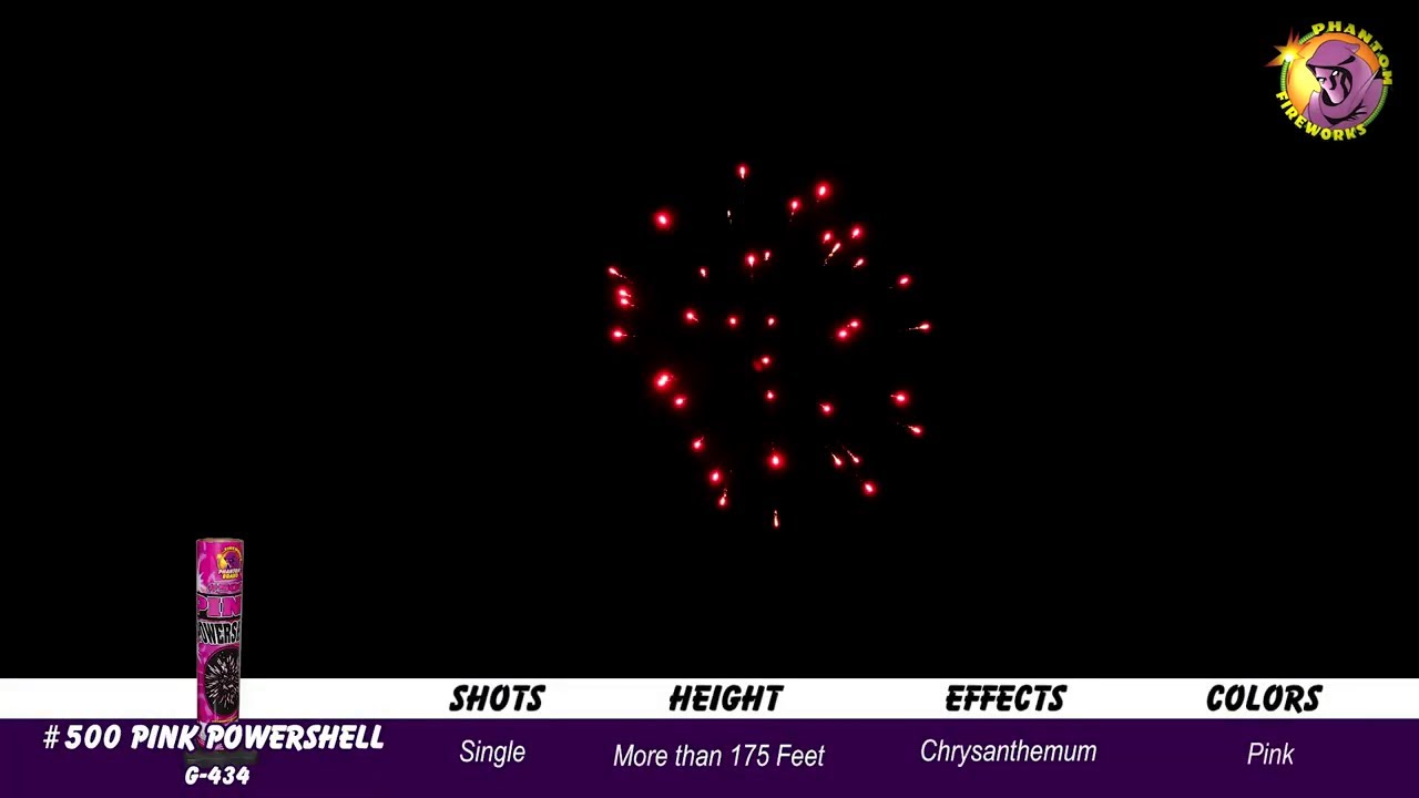 専用 クリスタルフラワーとレッドファントム A94 G-434) Pink Powershell | Phantom Fireworks